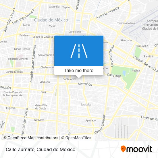 Mapa de Calle Zumate