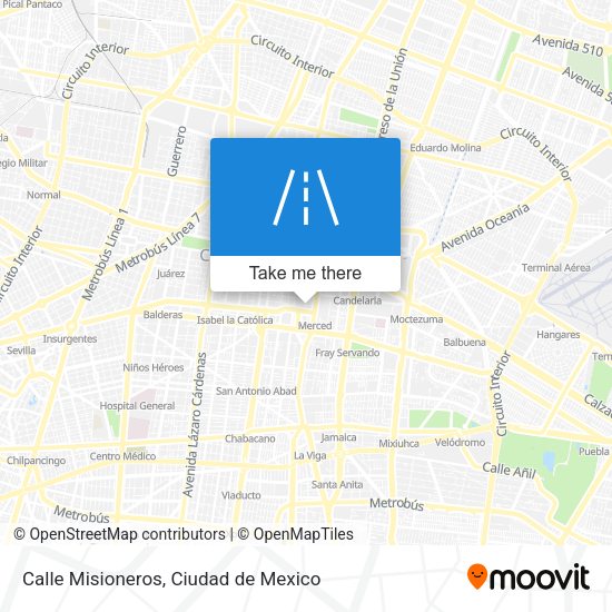 Calle Misioneros map