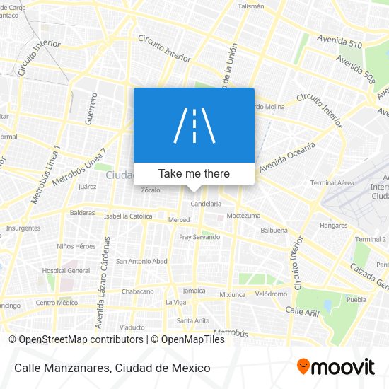 Calle Manzanares map