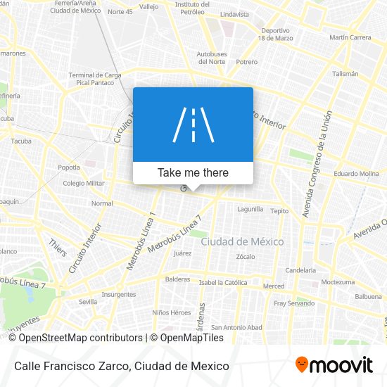 Calle Francisco Zarco map