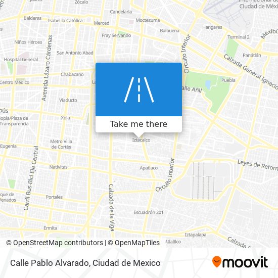 Mapa de Calle Pablo Alvarado