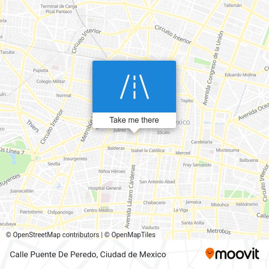Calle Puente De Peredo map