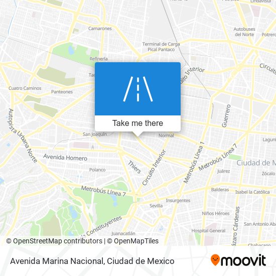 Avenida Marina Nacional map