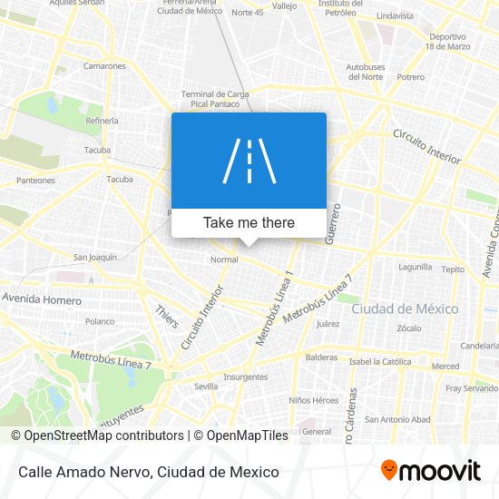 Calle Amado Nervo map
