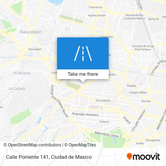 Calle Poniente 141 map