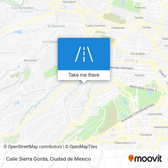 Mapa de Calle Sierra Gorda