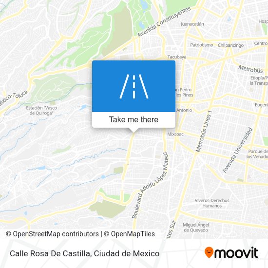 Mapa de Calle Rosa De Castilla
