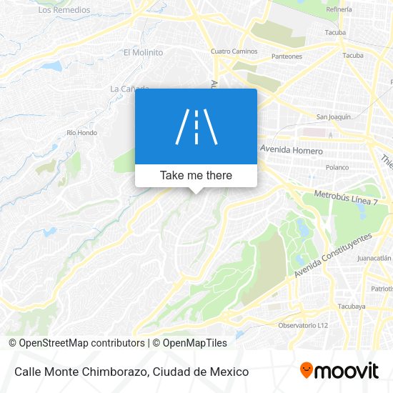 Calle Monte Chimborazo map