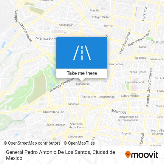 Mapa de General Pedro Antonio De Los Santos