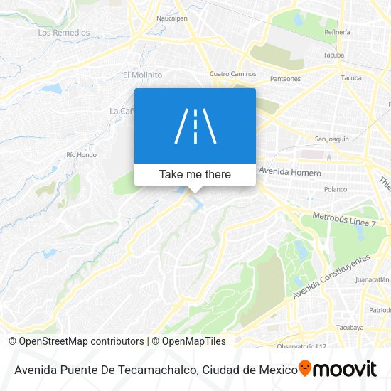 Mapa de Avenida Puente De Tecamachalco