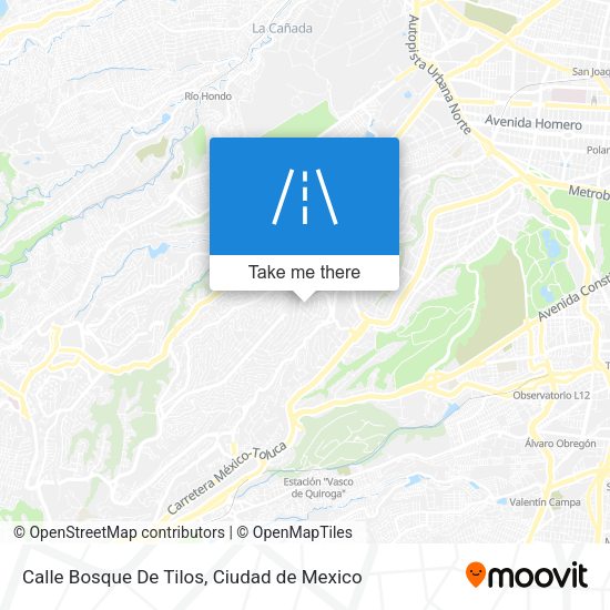 Mapa de Calle Bosque De Tilos