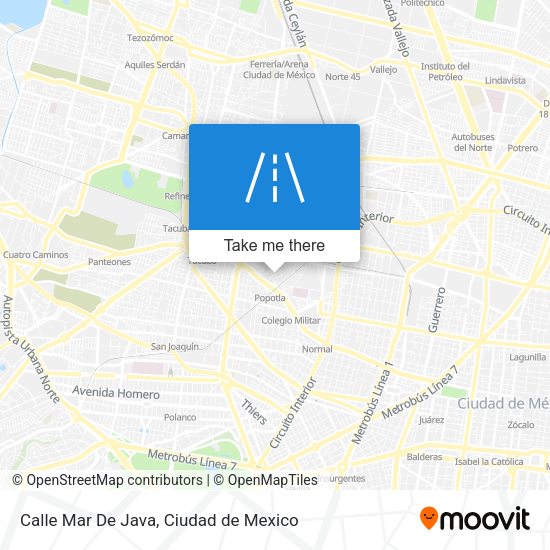 Mapa de Calle Mar De Java