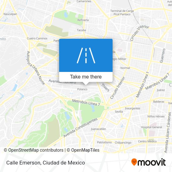 Calle Emerson map