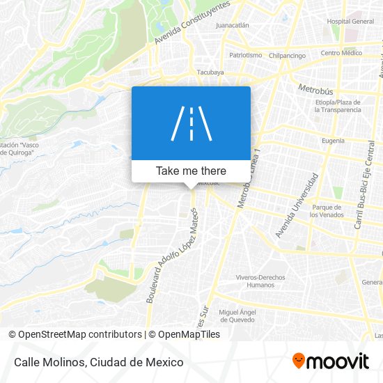 Calle Molinos map