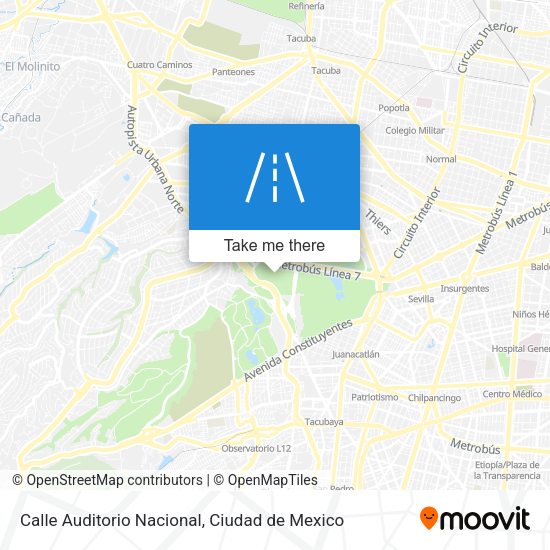 Calle Auditorio Nacional map