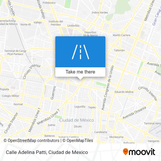 Mapa de Calle Adelina Patti