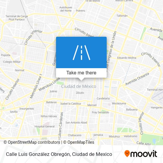 Calle Luis González Obregón map