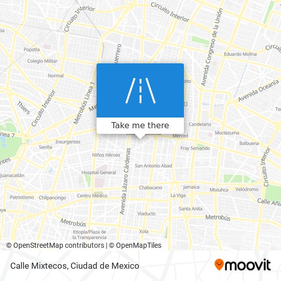 Calle Mixtecos map