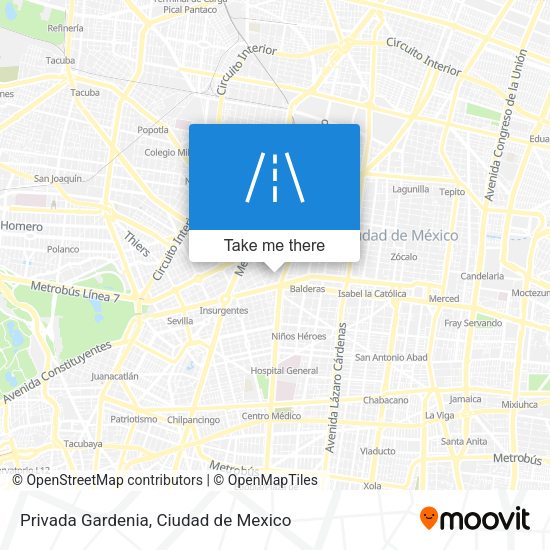 Privada Gardenia map
