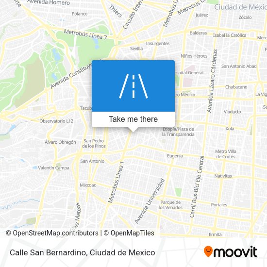 Mapa de Calle San Bernardino