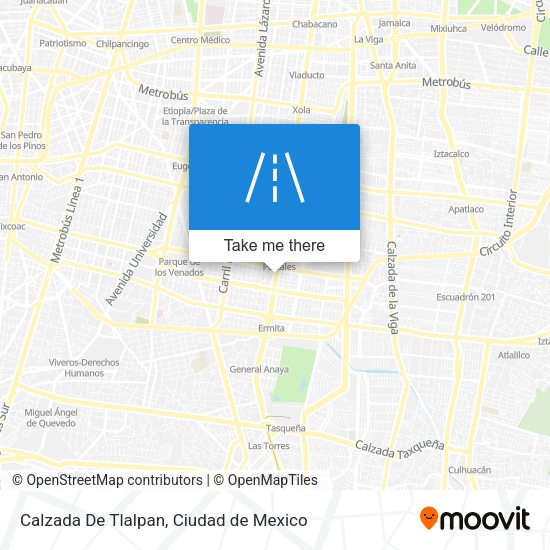 Calzada De Tlalpan map