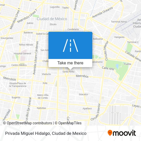Privada Miguel Hidalgo map