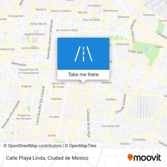 Calle Playa Linda map