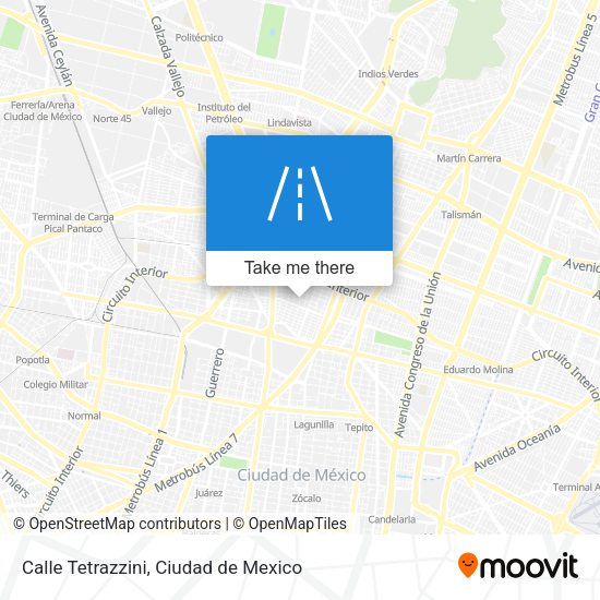 Mapa de Calle Tetrazzini