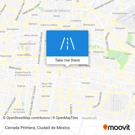 Cerrada Primera map