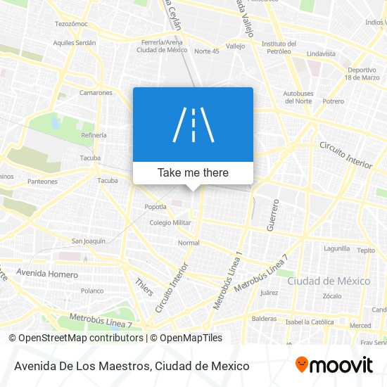 Avenida De Los Maestros map