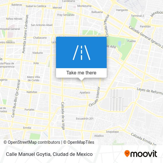 Mapa de Calle Manuel Goytia