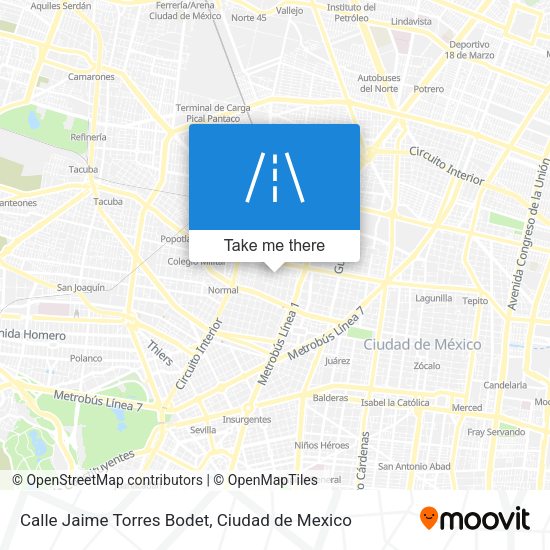 Mapa de Calle Jaime Torres Bodet