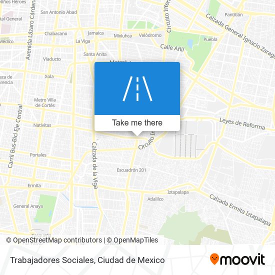 Trabajadores Sociales map