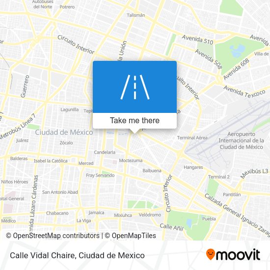 Calle Vidal Chaire map