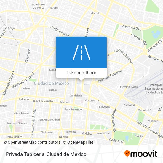 Privada Tapiceria map