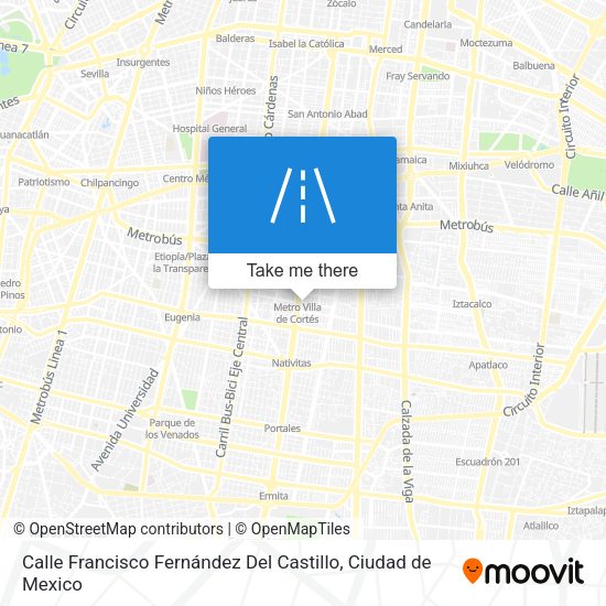 Mapa de Calle Francisco Fernández Del Castillo