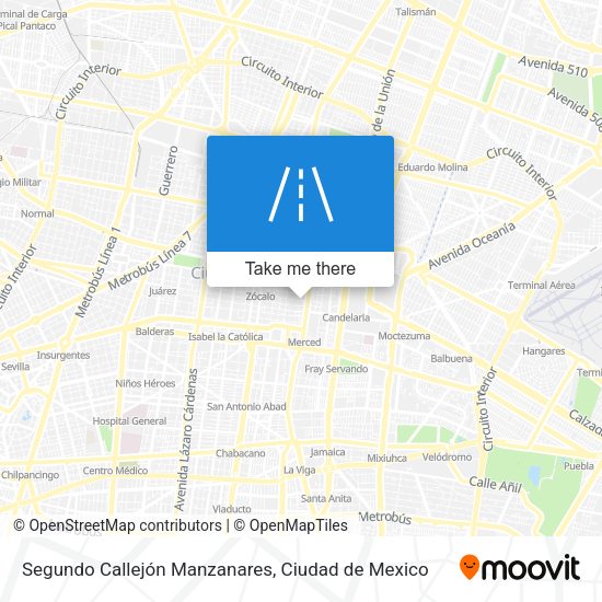 Segundo Callejón Manzanares map