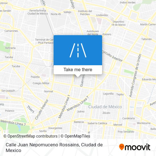 Calle Juan Nepomuceno Rossains map