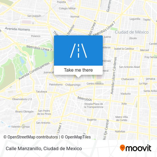 Calle Manzanillo map
