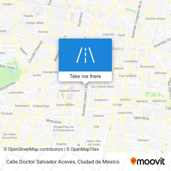 Calle Doctor Salvador Aceves map