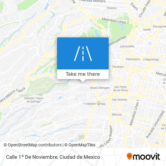 Mapa de Calle 1º De Noviembre