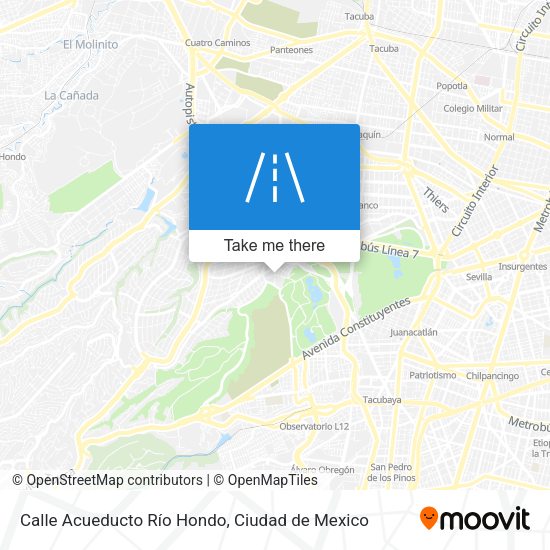 Calle Acueducto Río Hondo map