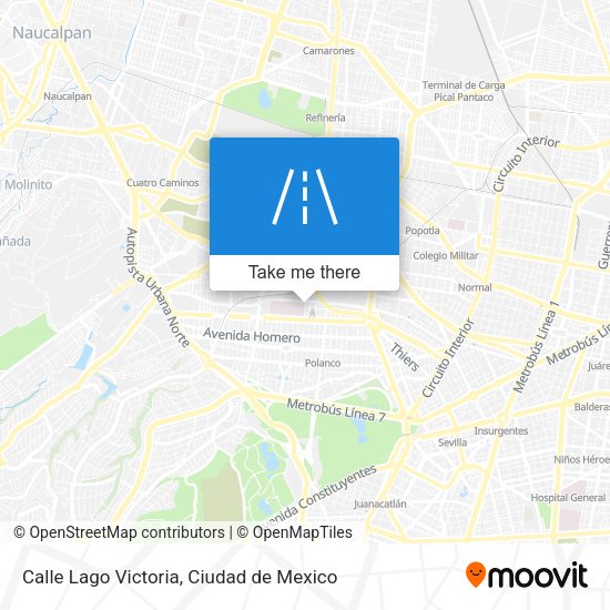 Calle Lago Victoria map