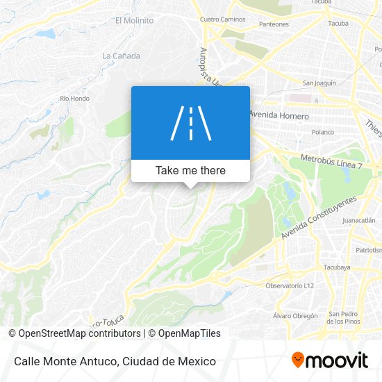 Calle Monte Antuco map