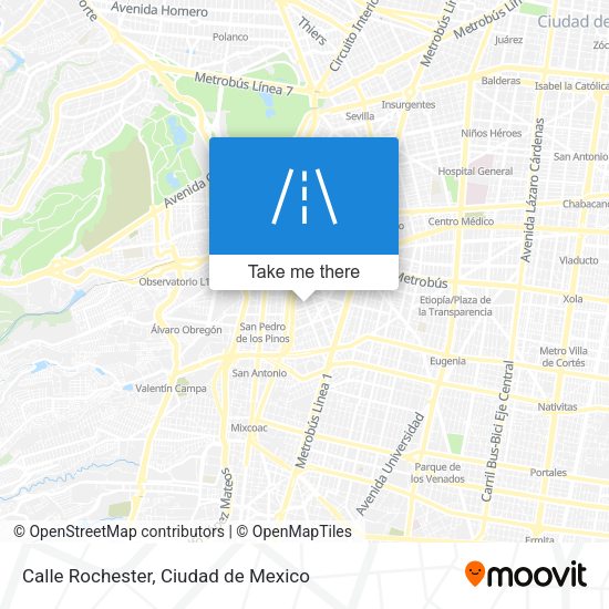 Mapa de Calle Rochester