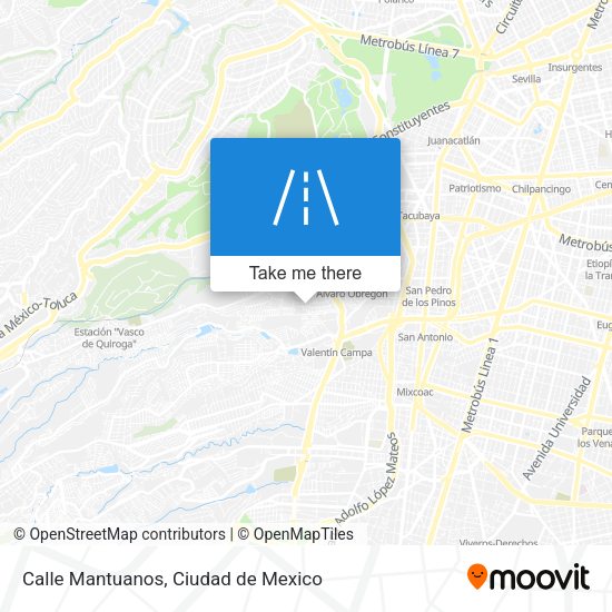 Mapa de Calle Mantuanos