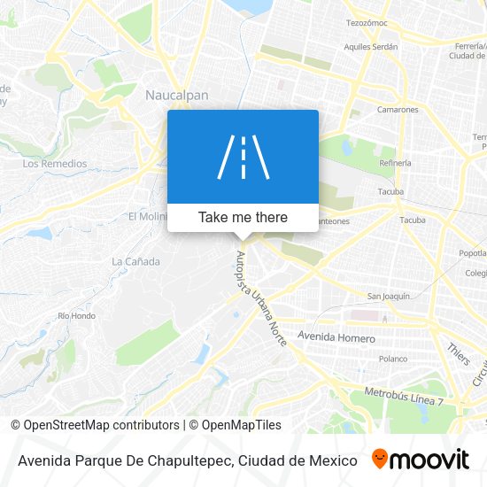 Avenida Parque De Chapultepec map