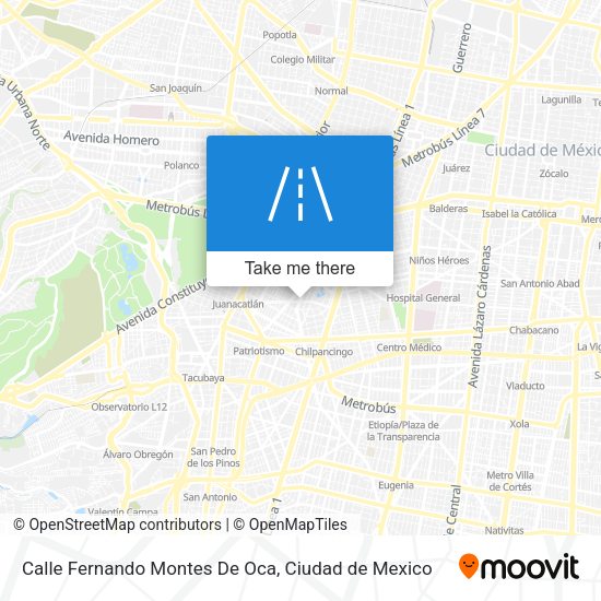 Calle Fernando Montes De Oca map