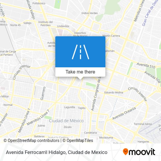 Mapa de Avenida Ferrocarril Hidalgo