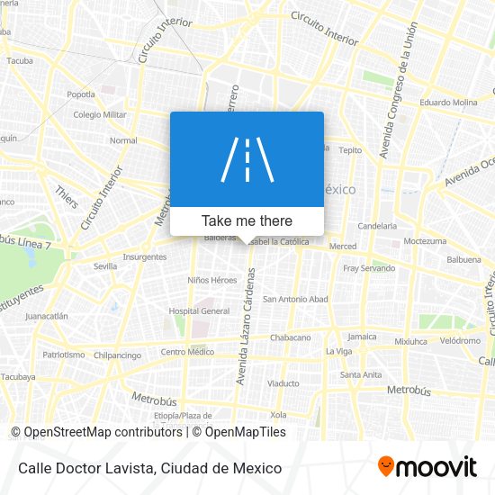 Calle Doctor Lavista map